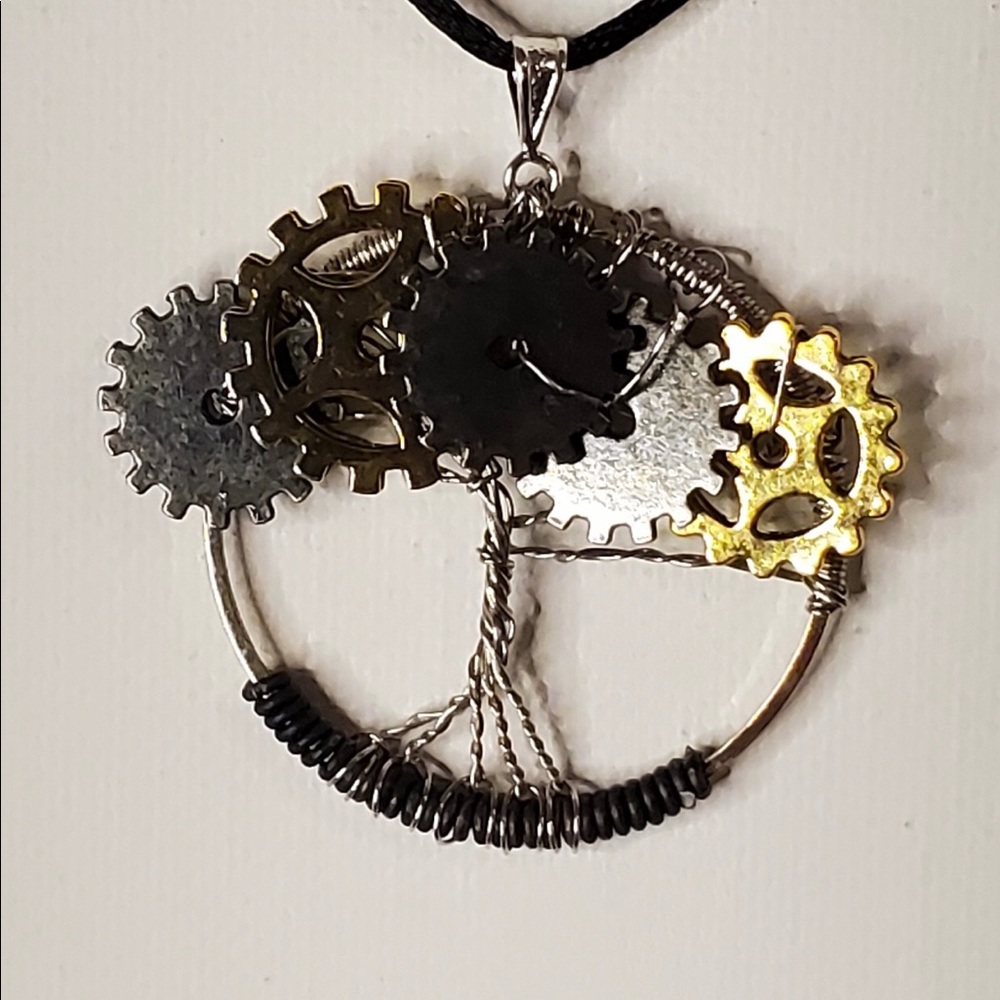 Steampunk Inspired Tree of Life Pendant